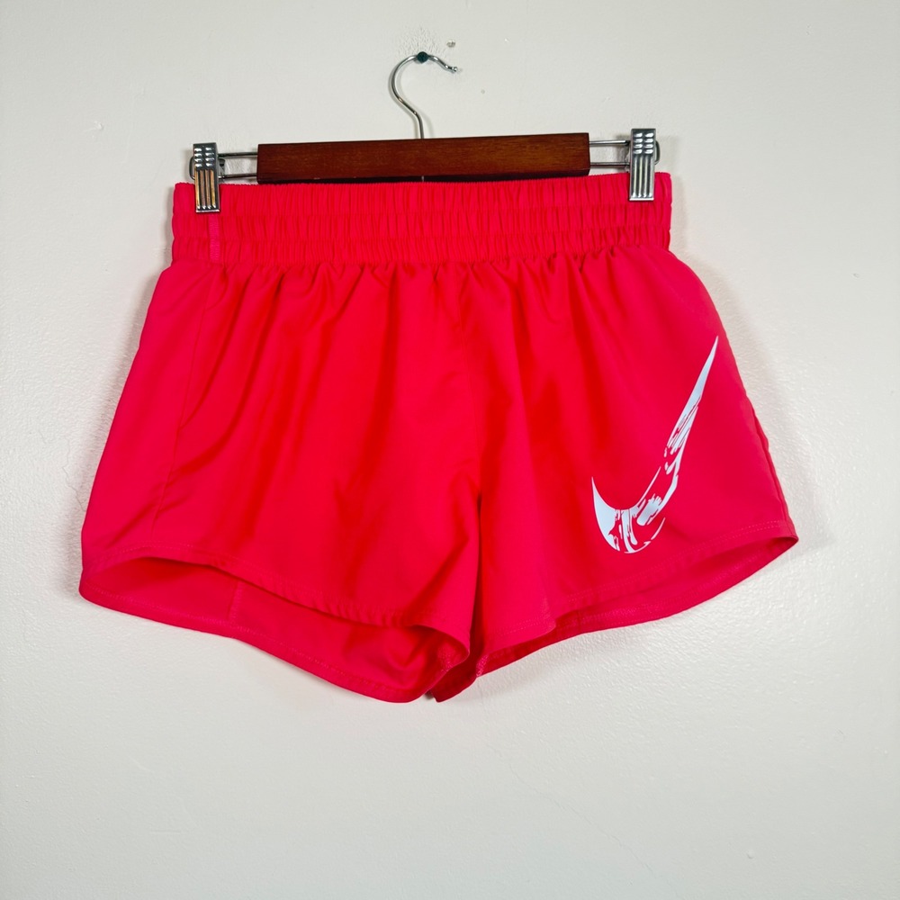 Nike Dri-FIT Graphic Swoosh Running Shorts Size Small Pink